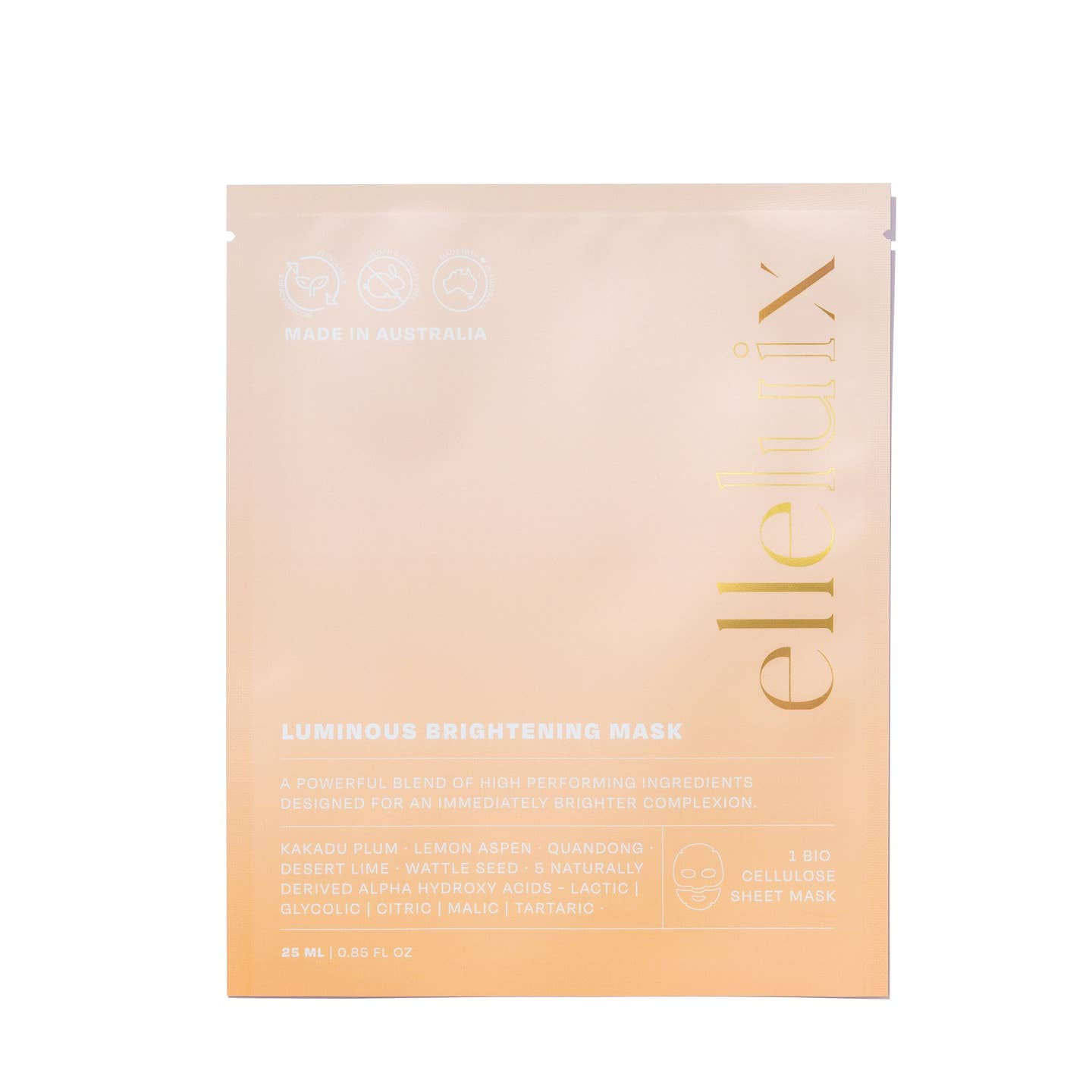 Luminous Brightening Bio Cellulose Sheet Mask