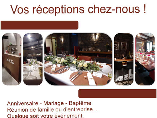 Vos réceptions chez-nous