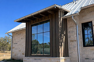 texas hill country board and batten douglas siding and rafter tails