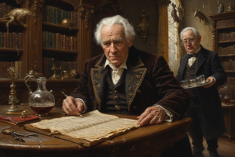 Professor Slocombe at home