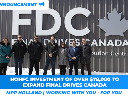 Ontario Investing More Than $78,000 to Expand Machinery Distribution Business in Thunder Bay