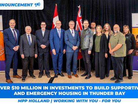 Ontario Building More Supportive and Emergency Housing in Thunder Bay  