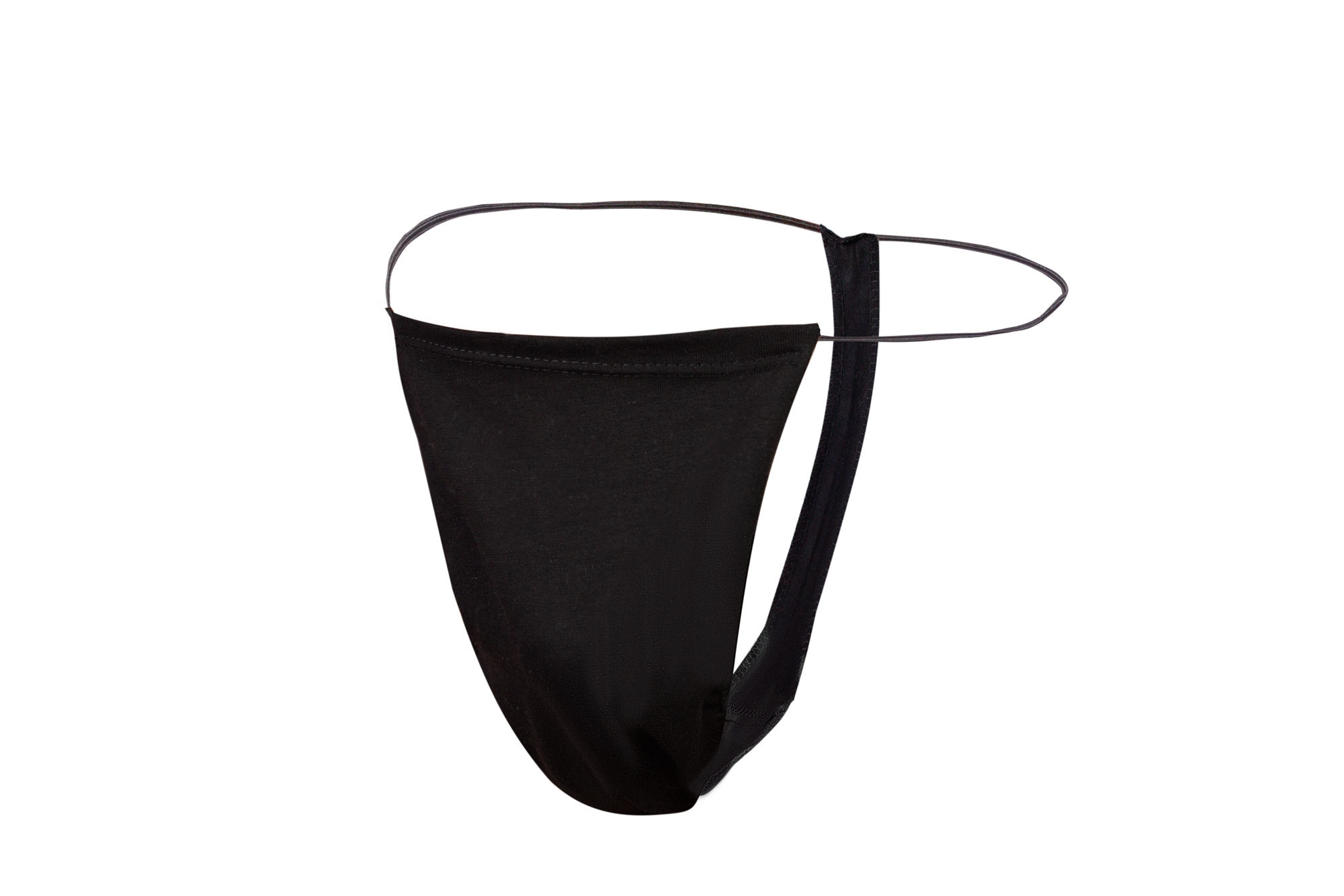 Чоловічі одноразові процедурні стрінги зі 100% бавовни чорного кольору 50од.