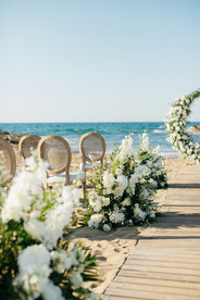 Beach wedding ceremony Greece Santorini Crete Wedding planner