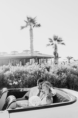 married couple crete greece wedding ceremony clifftop