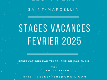 STAGES VACANCES HIVER FEVRIER 2025