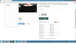 BANNER CAMISETA EM TRICOT FELPUDO PRETO SEM MANGAS