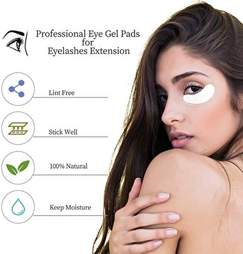 Thumbnail: 100 Pairs Eye Pads Eyelash Pads for Eyelash Extension Eyelash Lifting  (Purple)