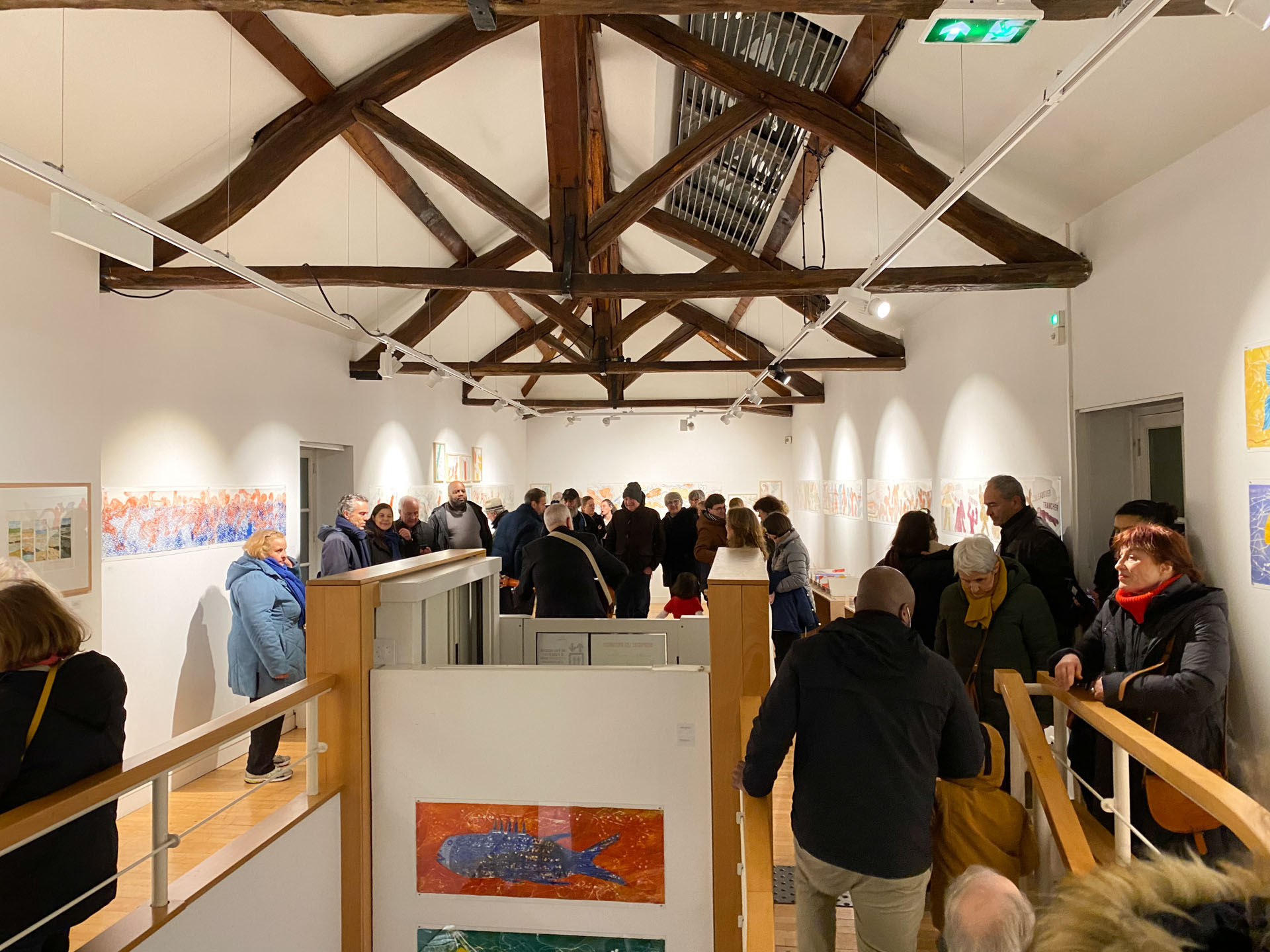vernissage de l'exposition de Laure Prédine à la Maison des Art de Bagneux