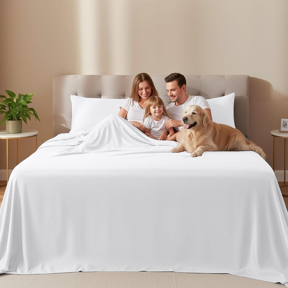Breathable, soft sheets
