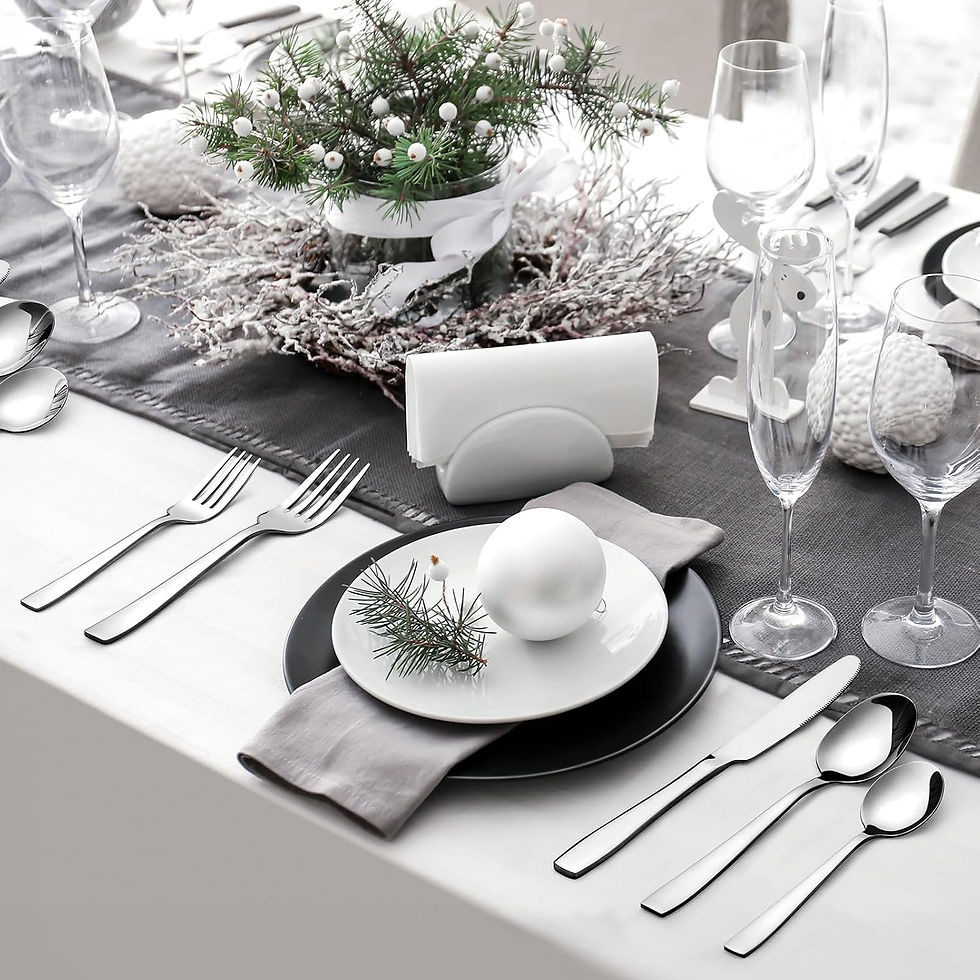 48- Piece Silverware set with Steak knives