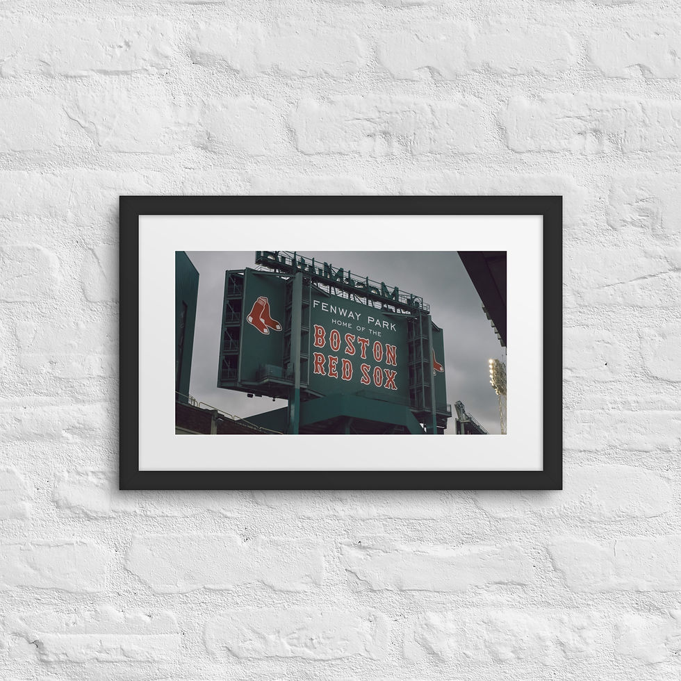 Thumbnail: Red Against Grey | Framed Fine Art Photography Print
