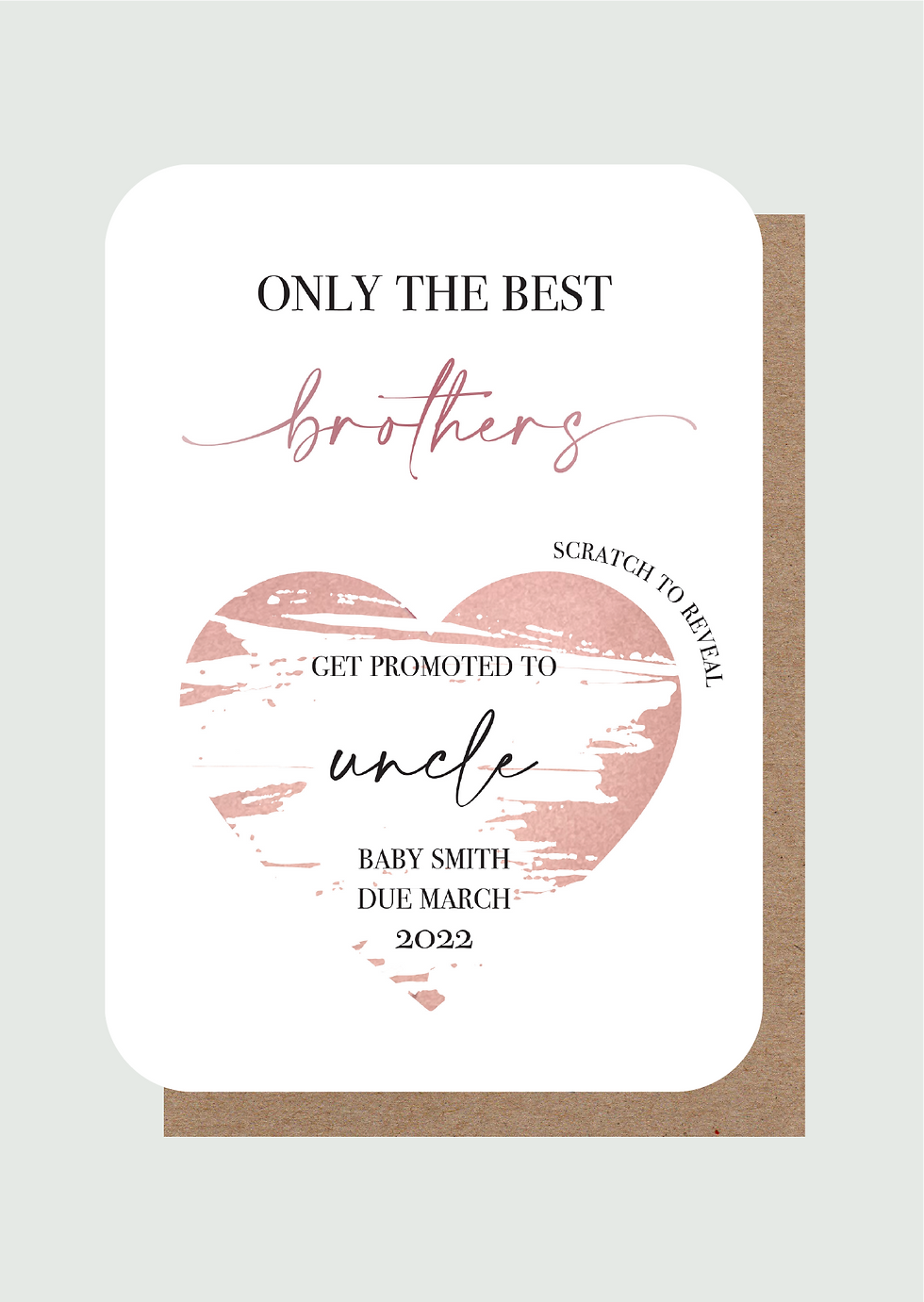 Thumbnail: For your Brother | Pregnancy Reveal Card | Scratchie Card