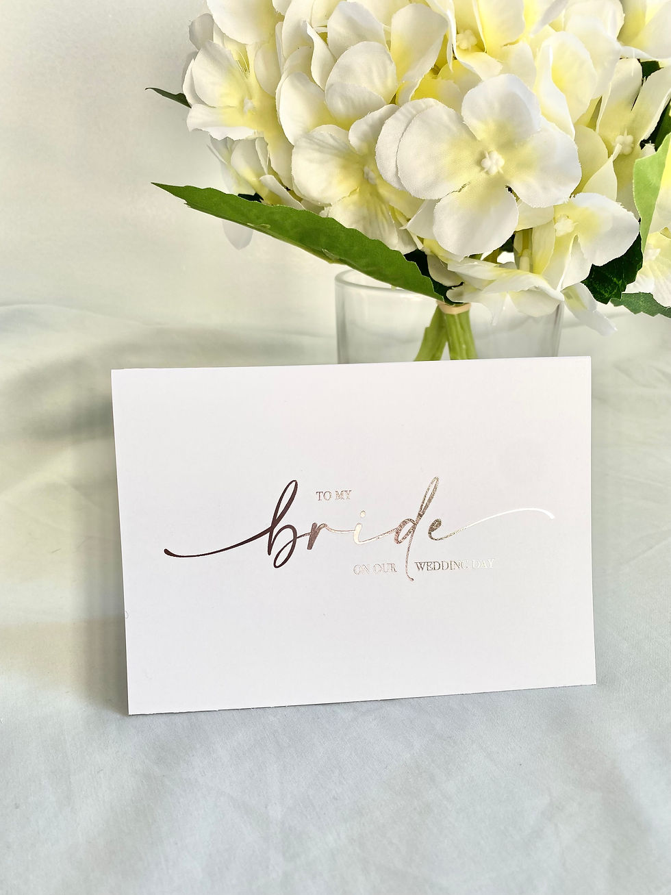 Thumbnail: To my Bride | Groom on our Wedding Day | Foil Printed |Pair of Cards