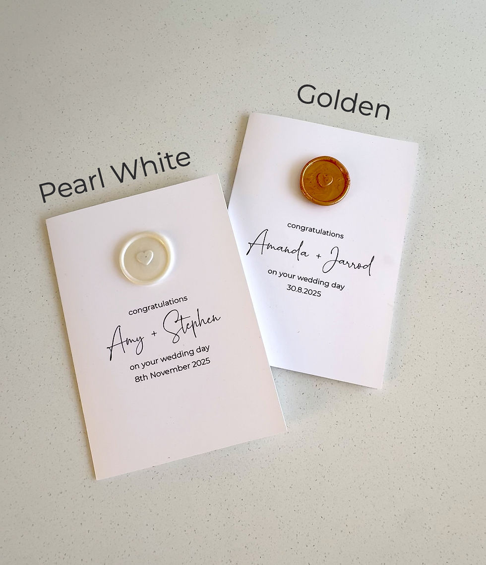 Thumbnail: Personalised Wedding Day Card with Wax Seal | A6 Size | White Envelope