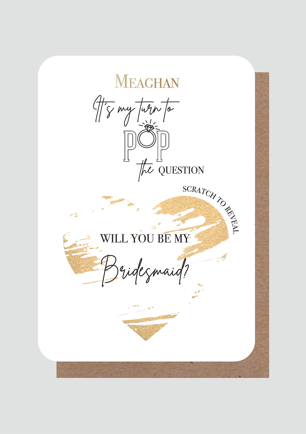 Personalised Bridal Party | Proposal Scratch To Reveal Card