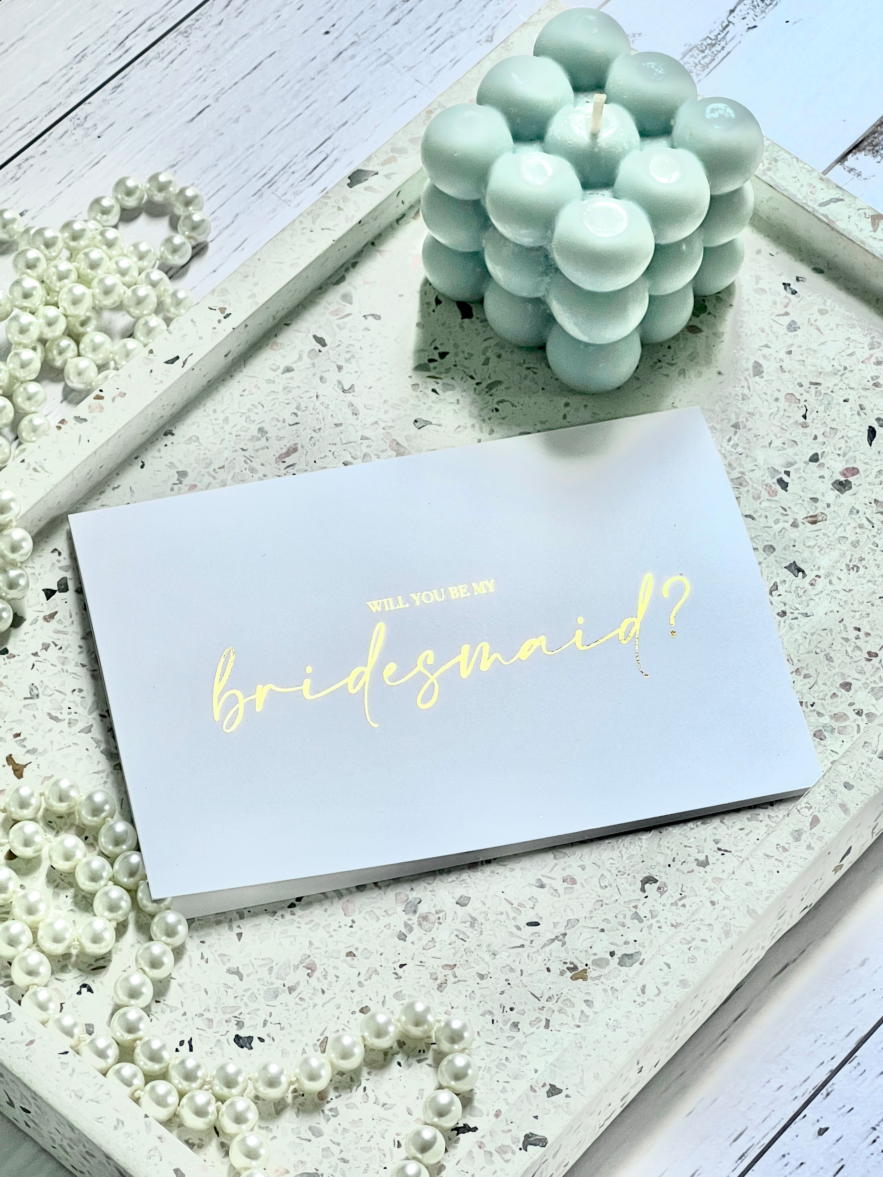 Will you be my Bridesmaid | Matron Maid of Honour | Greeting Card A6