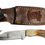Thumbnail: Close-up of Bone Collector hunting knife gut hook blade and stag handle.