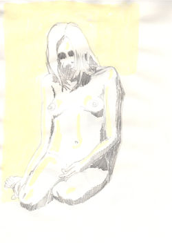 13. P. Alviti, studio di donna#13, 2008, matita e pastello su carta, cm21x28cm.j