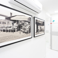 Quadros de moldura com vidro