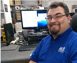Happy Technician at work