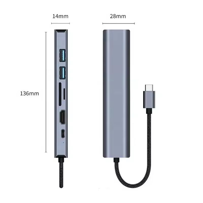 Thumbnail: 7-in-1 USB-C Expander Docking Station with for 2.1 4K Gigabit RJ45 PD 100W Charg