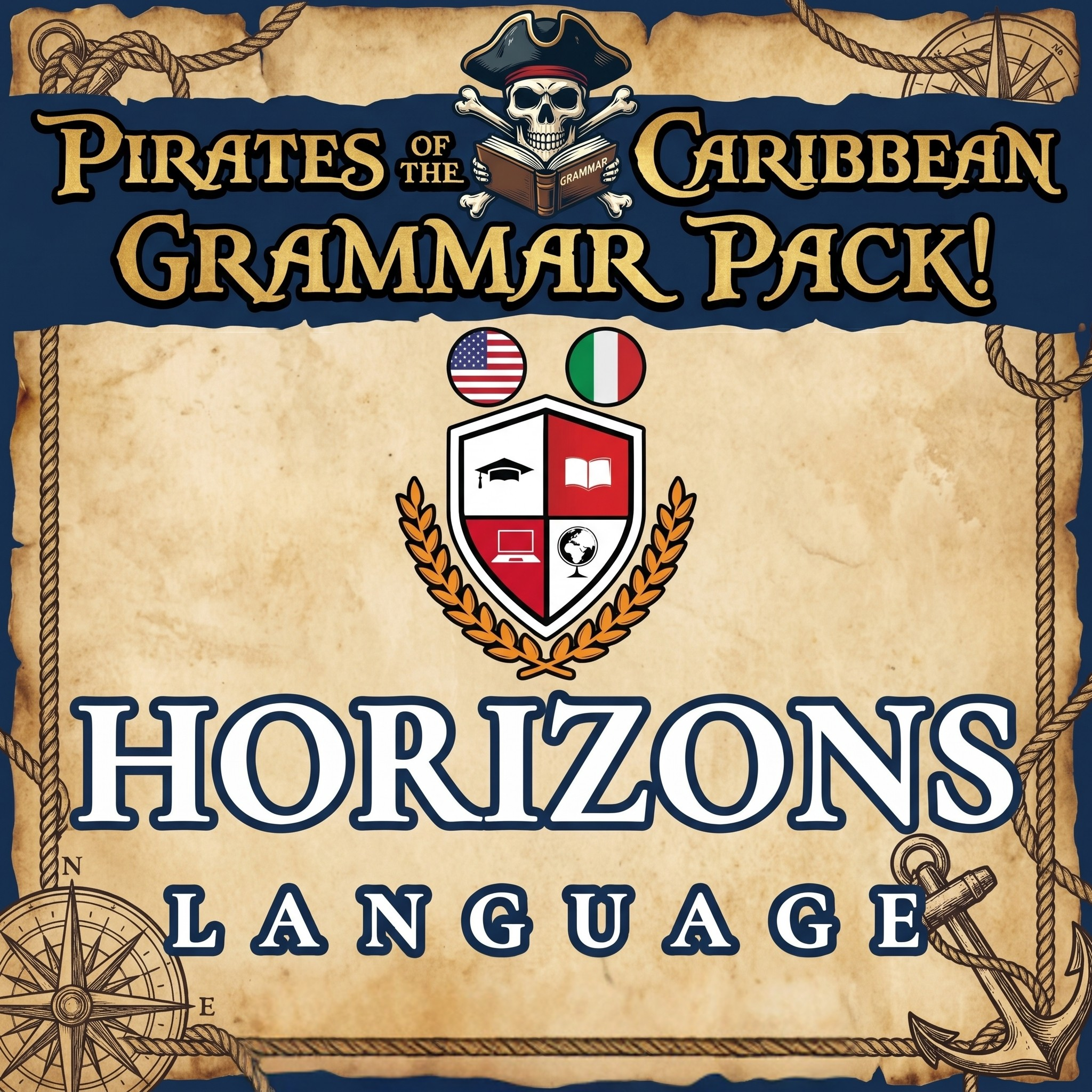 pirates Grammar Story Pack poster