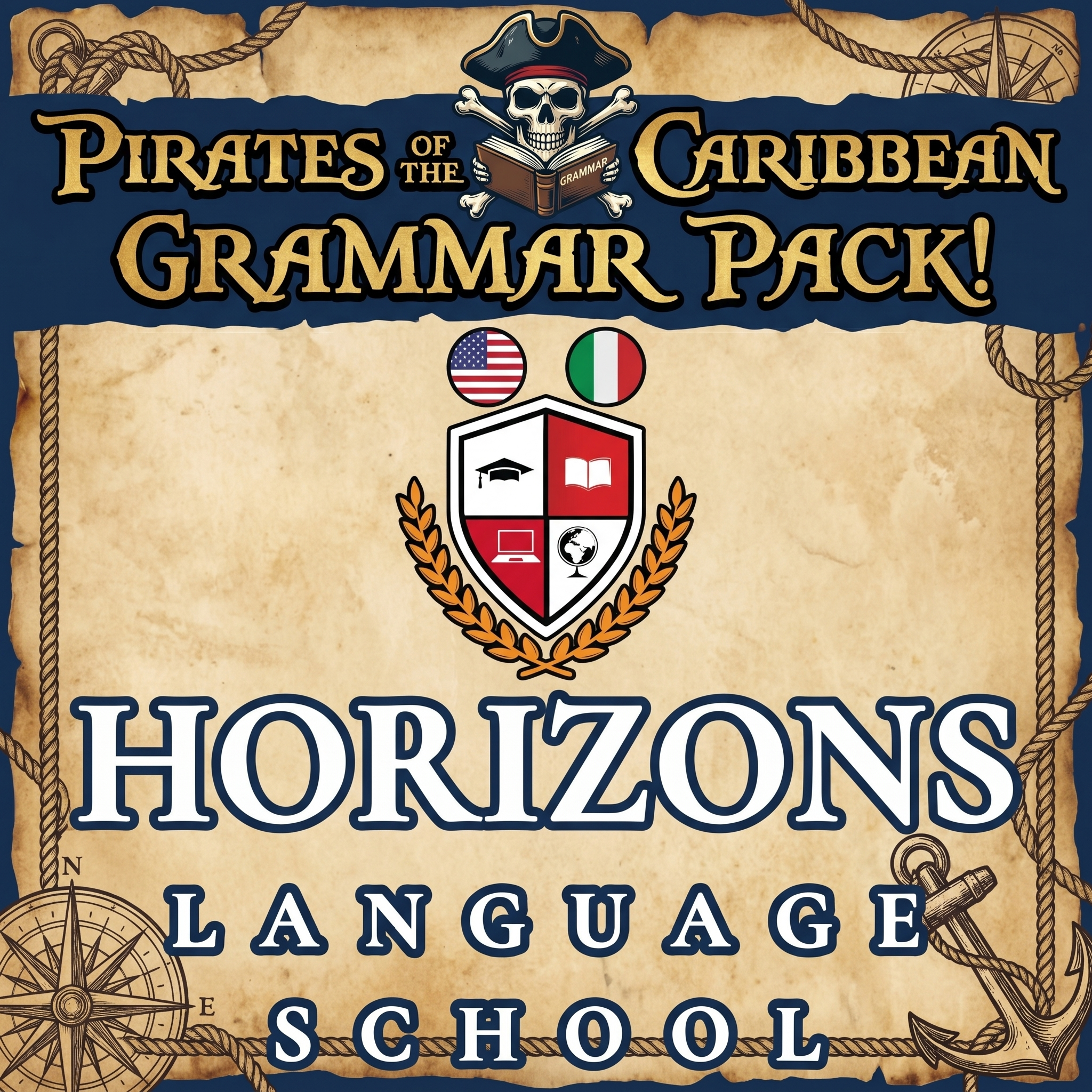 Pirates of the Caribbean Grammar Story Pack