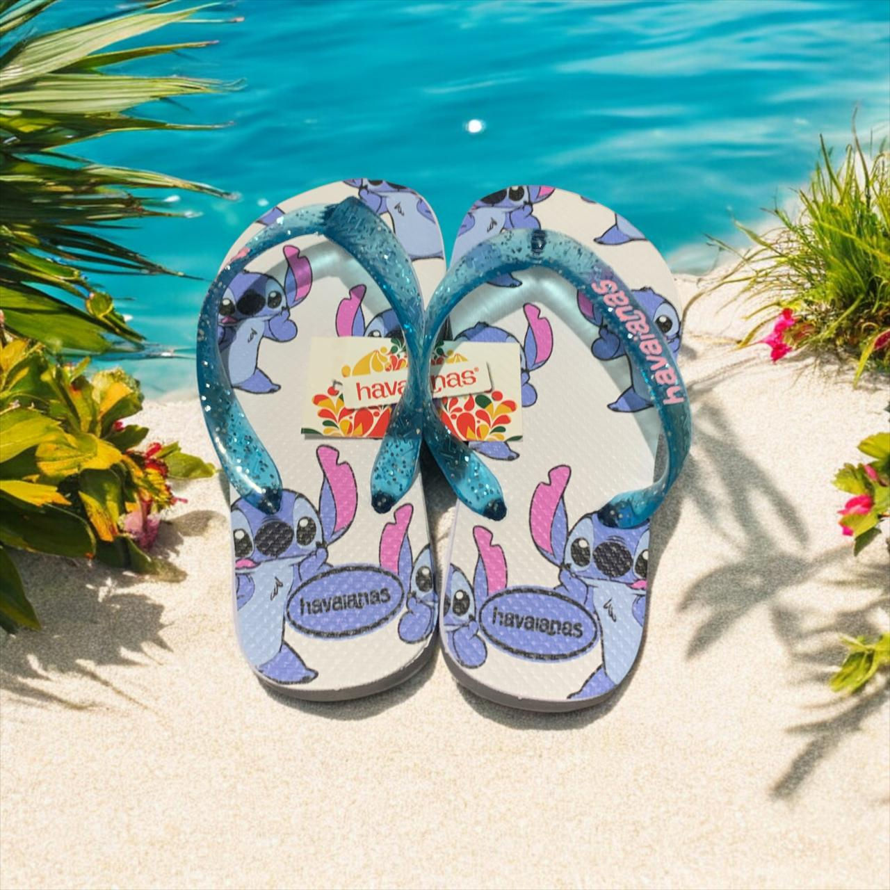 Chinelo Lilo Stitch Infantil - Roxo Marinho