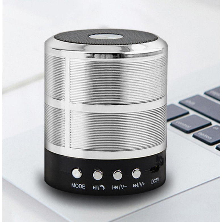 Miniatura: Caixa de Som 887 Mini Caixinha Bluetooth Portatil Usb Sd Fm Bateria Recarregavel