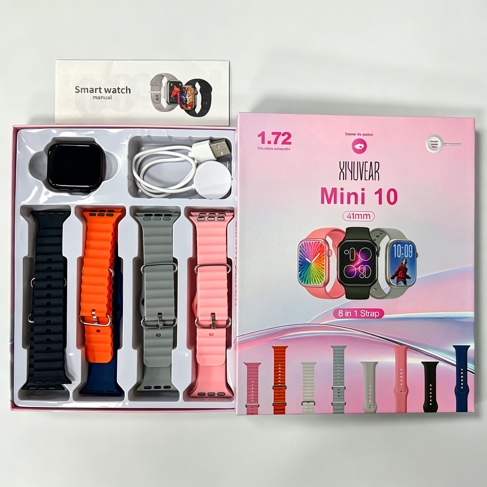 XIYUVEAR 8 + 1 Smart Watch Calculator Various Sports Modes Messages Calls Gift M
