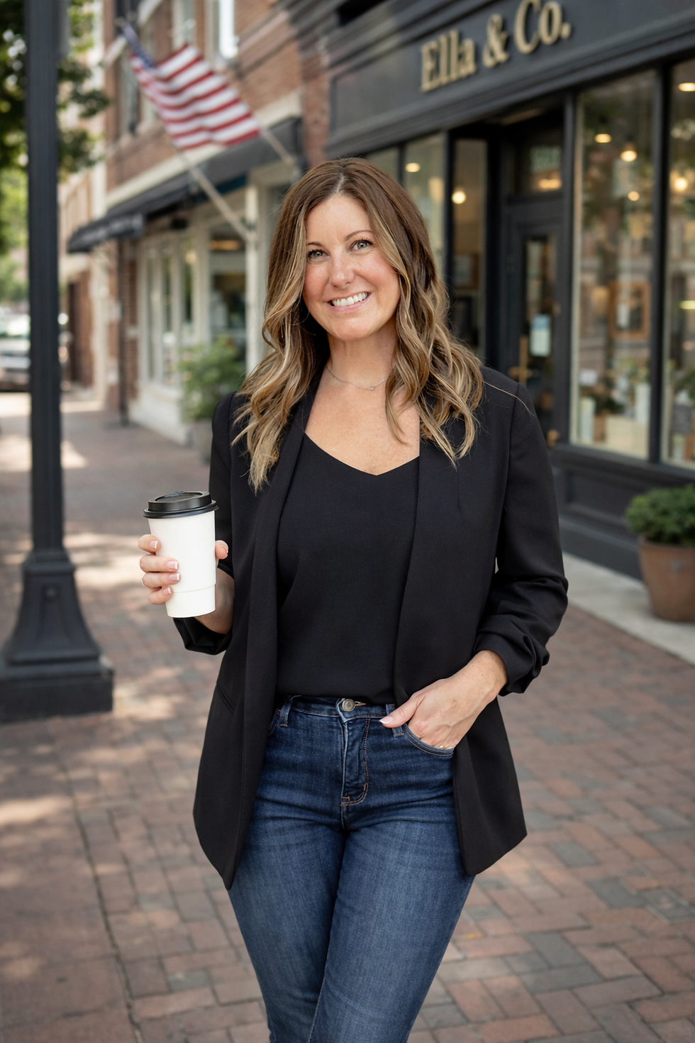 Smiling woman outside Ella & Co..png