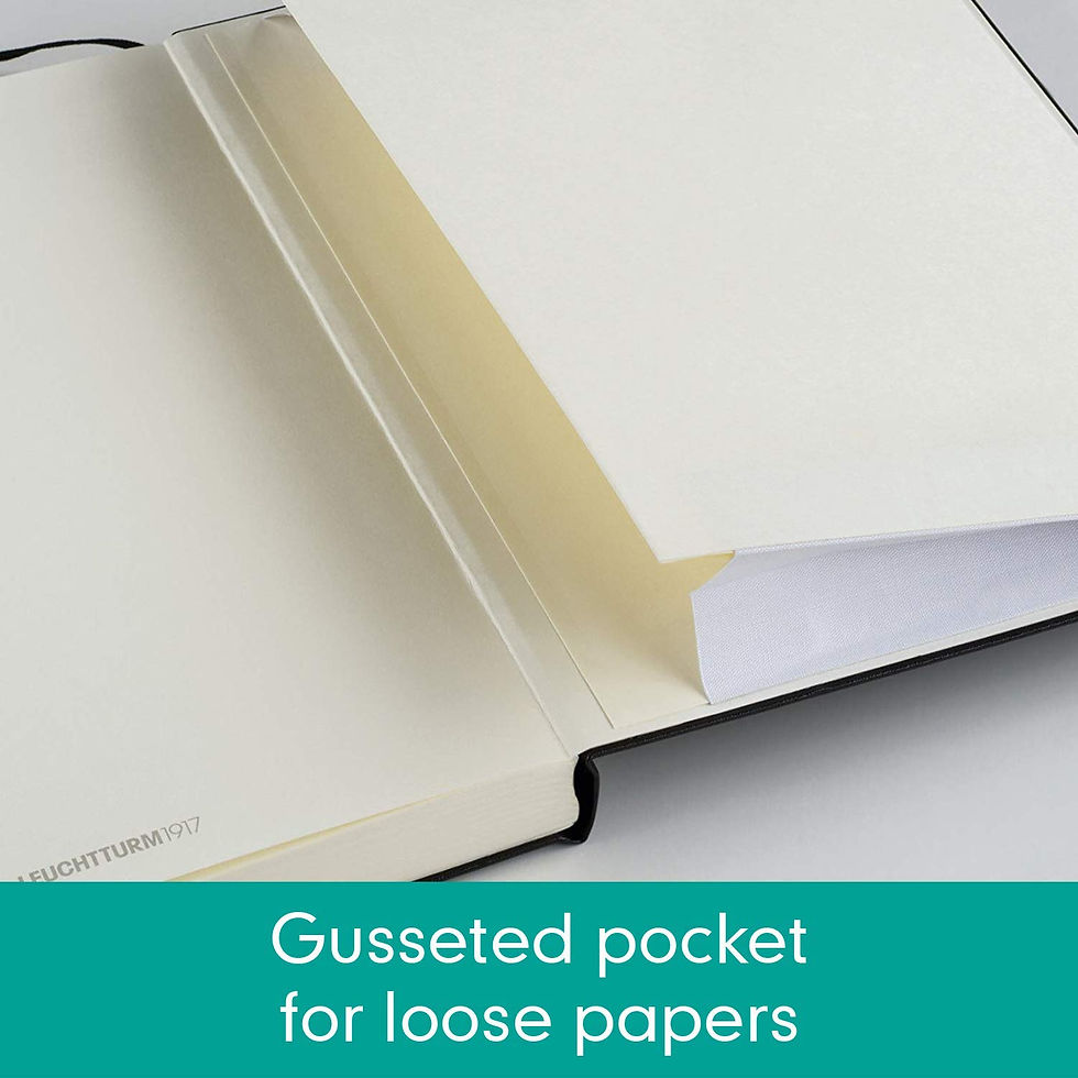Thumbnail: Leuchtturm1917 Medium A5 Ruled Hardcover Notebook (Emerald) - 249 Numbered Pages