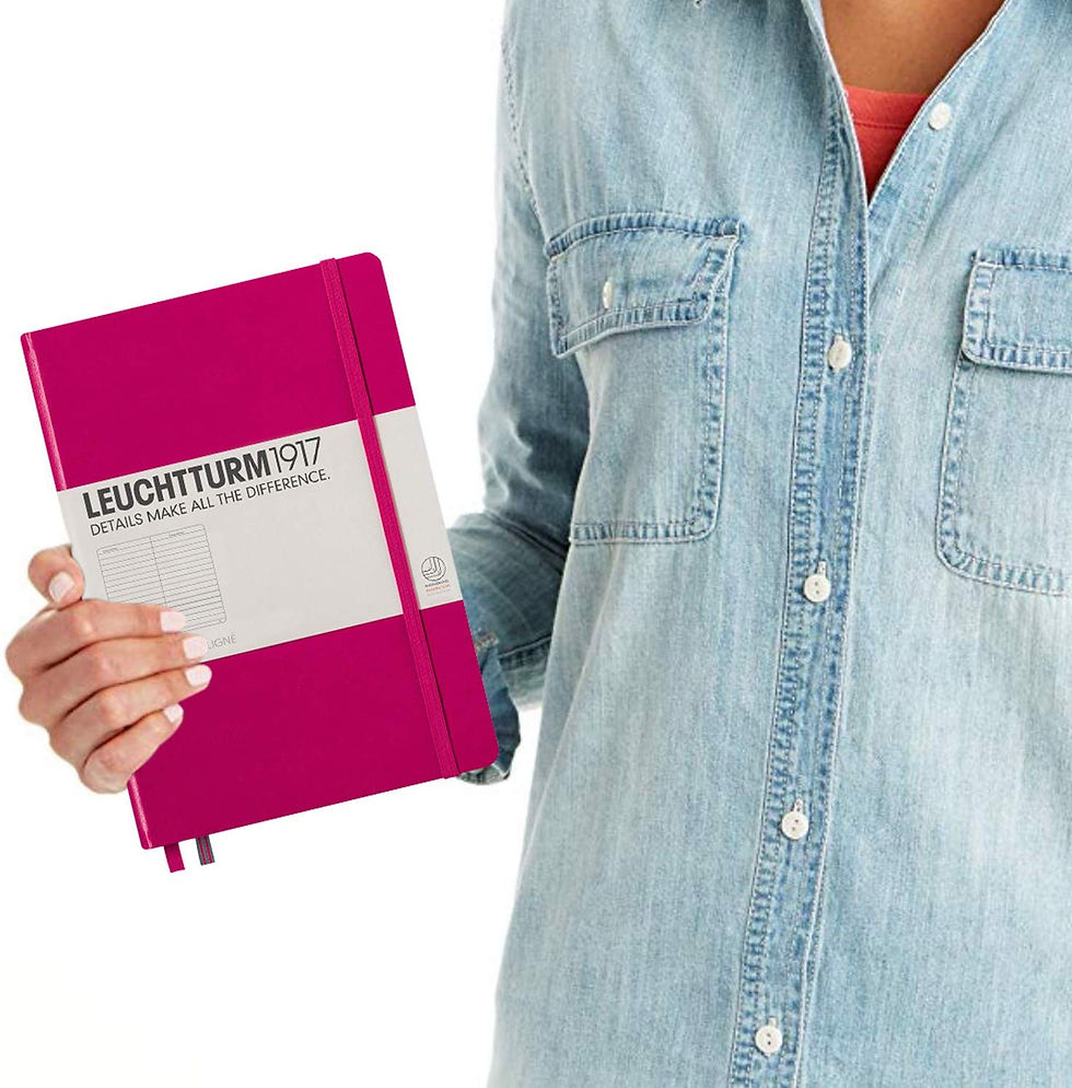 Thumbnail: Leuchtturm1917 Medium A5 Ruled Hardcover Notebook (Berry) - 249 Numbered Pages