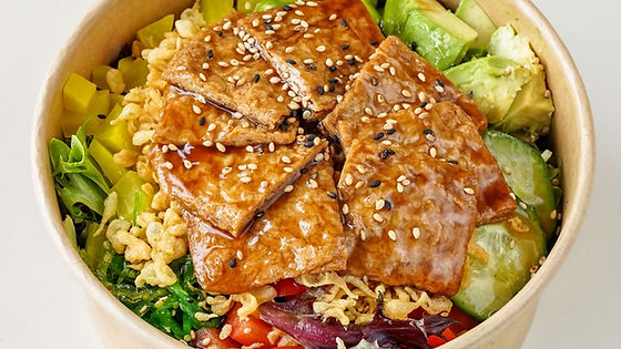 Poké Végé - tofu mariné