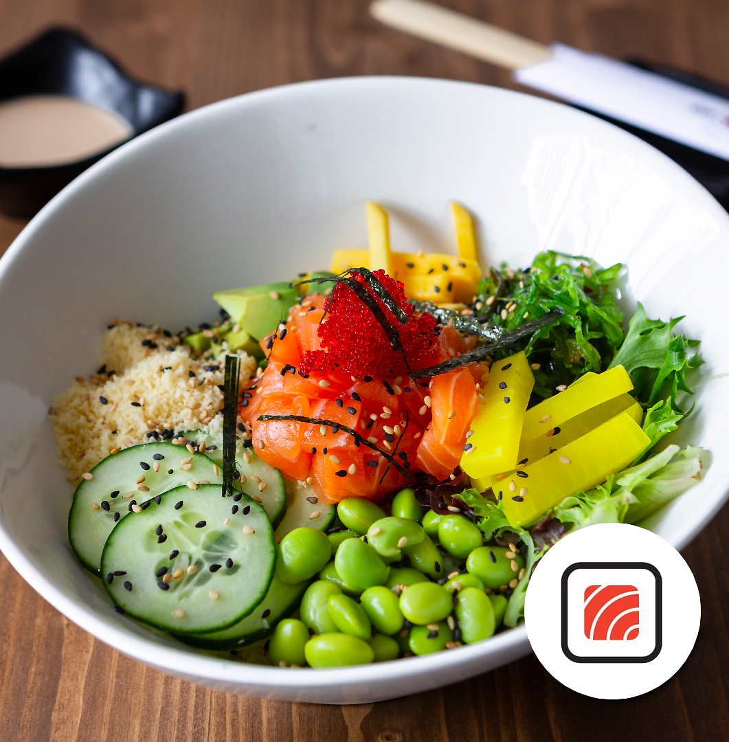 Bols Poké - servi avec riz de sushi