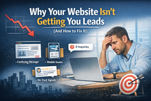 Why Your Website Isn’t Getting You Leads (And How to Fix It)