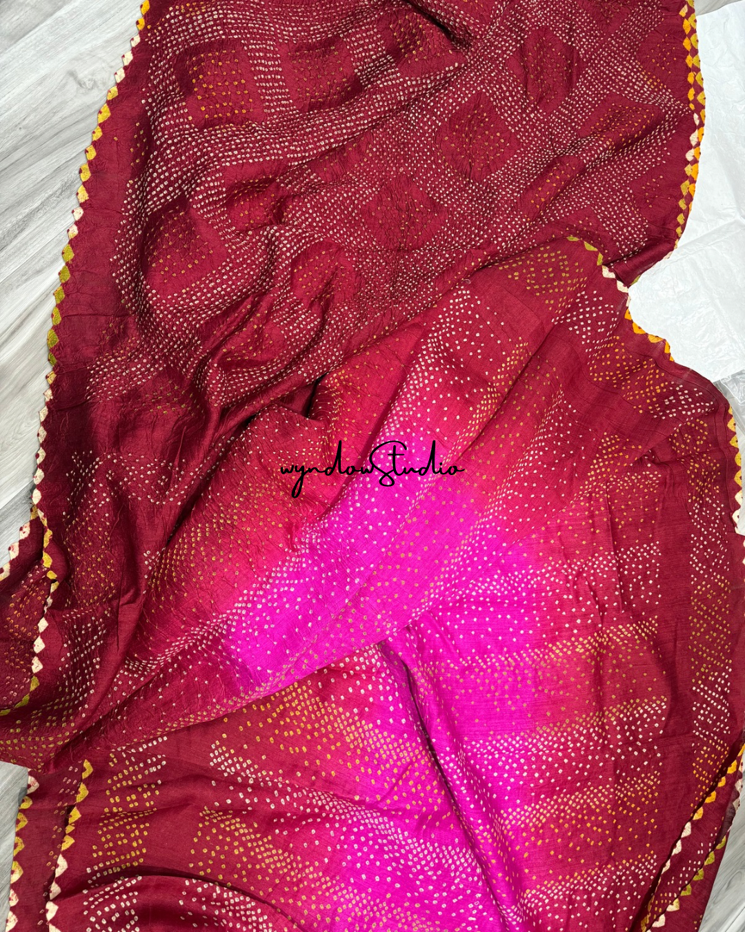 Exclusive Rai Bandhej Munga Tussar Silk Saree