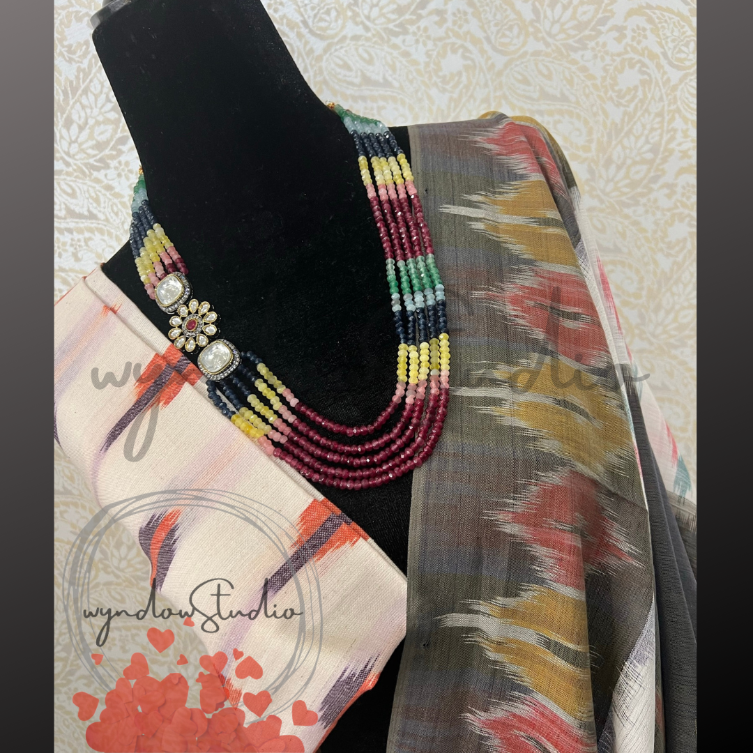 Pure Cotton Ikkat Saree