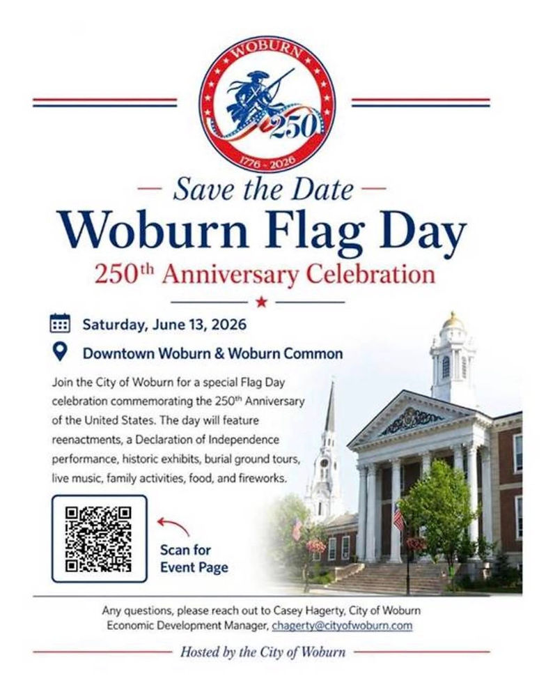 Woburn250Flag day.jpg