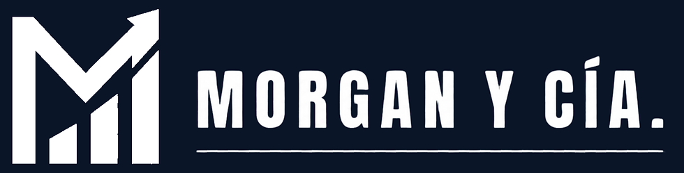 Morgan y cía. con flecha blanco con fondo azul navy.png