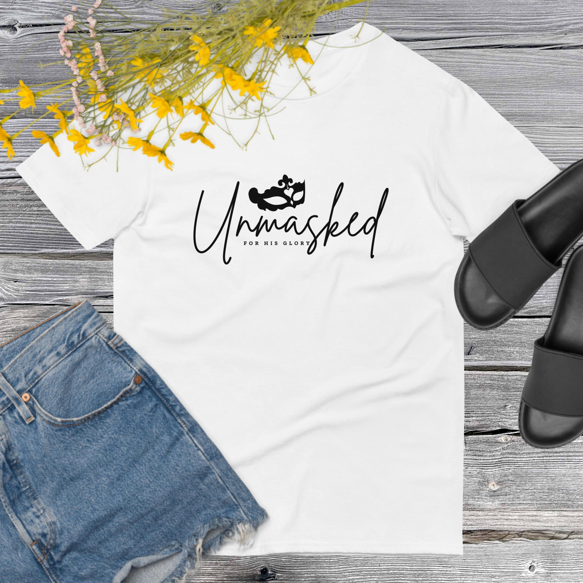 Unmasked Short-Sleeve White T-Shirt