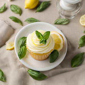 Lemon Basil Cupcake