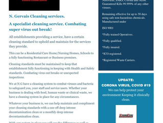 Coronavirus bio-fogging decontamination clean.
