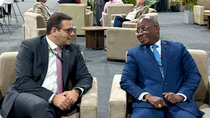 Deputy Minister of Foreign Affairs Robert Abisogomonyan and Minister of Foreign Affairs Kaku Adom