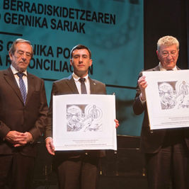 Aliyev and Pashinyan Honored with the Guernica Peace Prize
