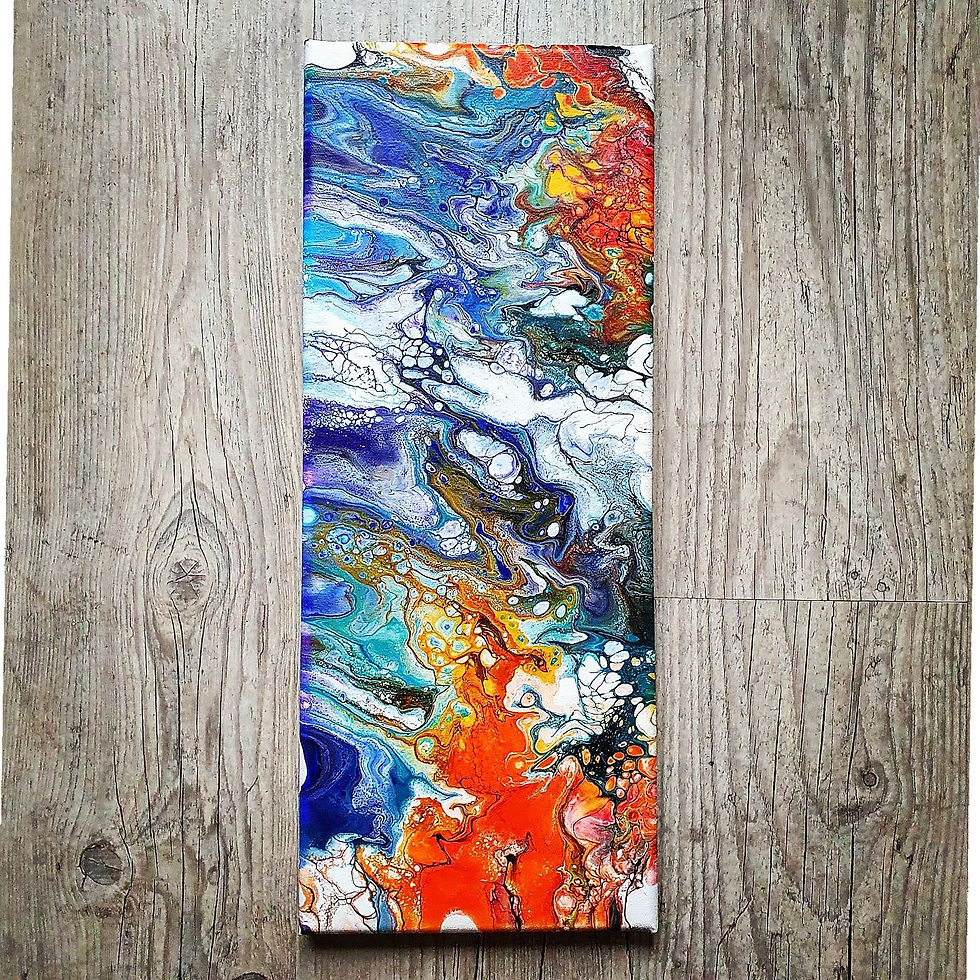Arc en ciel session n°6   -   20 x 50 cm