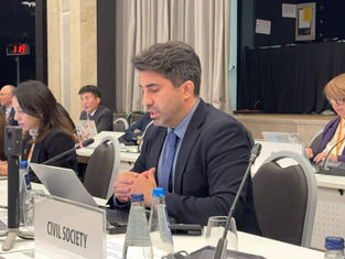 IRFS representative, Emin Huseynov speaks at OSCE Warsaw meeting on the alarming situation concerning media freedom in Azerbaijan