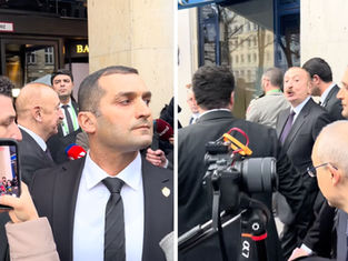 The Munich Face-off: Emin Huseynov Confronts Ilham Aliyev Amidst Tight Control