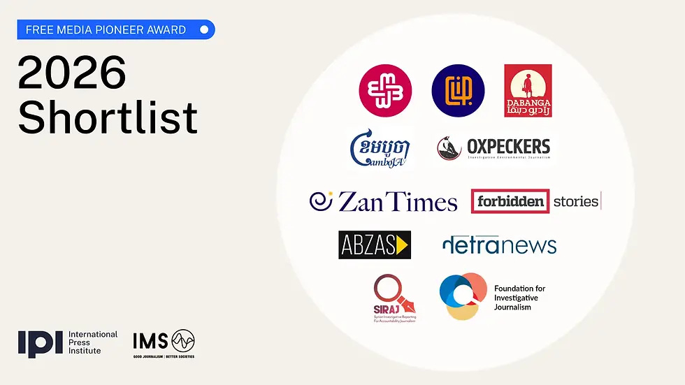 Jailed Azerbaijani outlets shortlisted for global press freedom award
